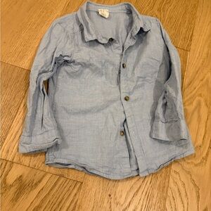 H&M 2t cotton Light Blue Kids Button-Down Shirt